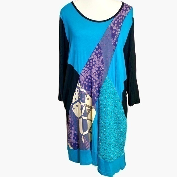 Astr Tops - Aster Patchwork Tunic / Dress